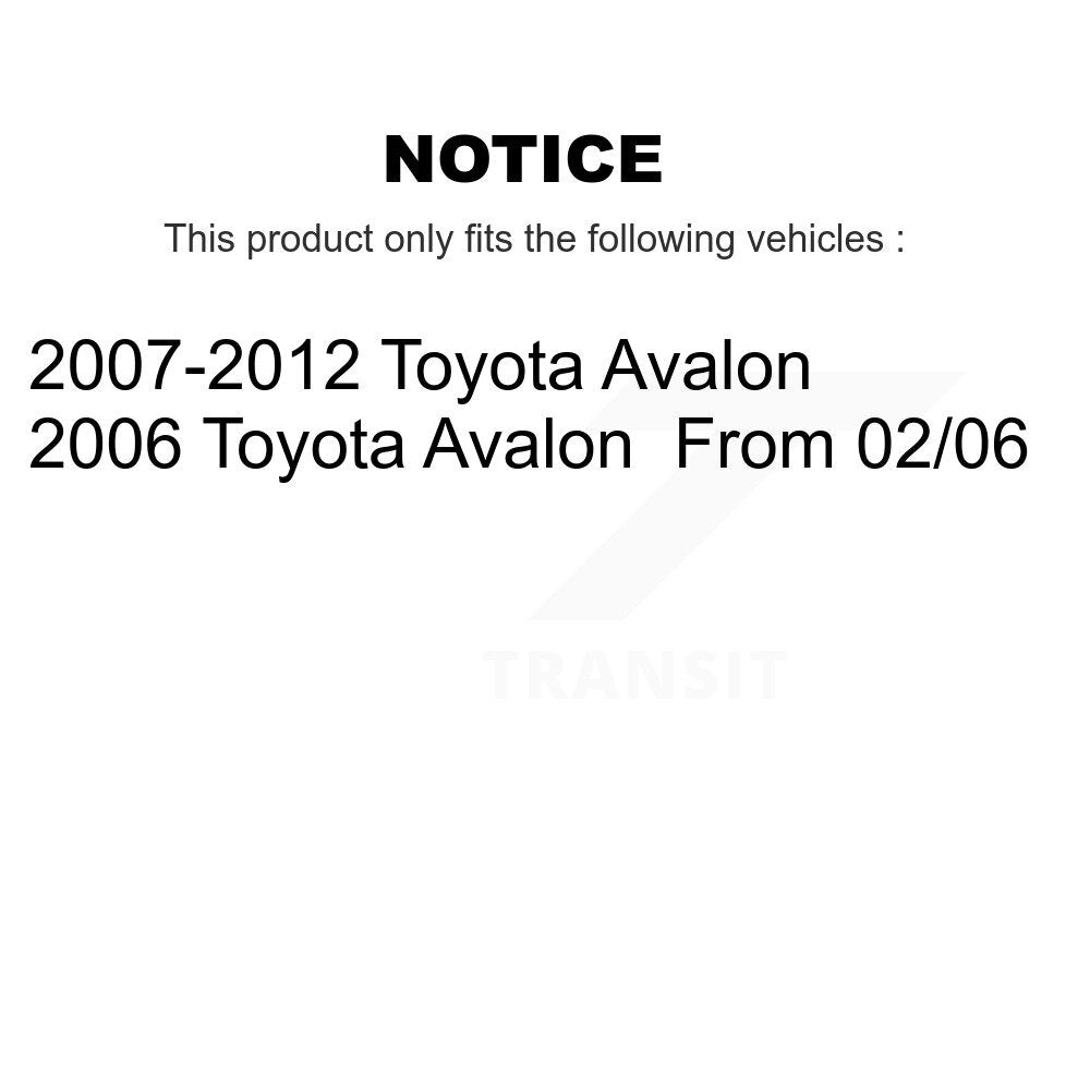 Kit de liaison de suspension avant et arrière pour Toyota Avalon K72-100838