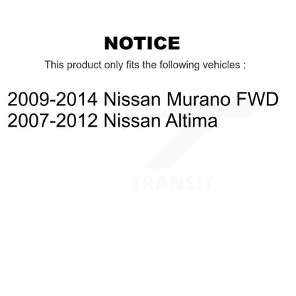 Kit de liaison de suspension avant et arrière pour Nissan Altima Murano K72-100844
