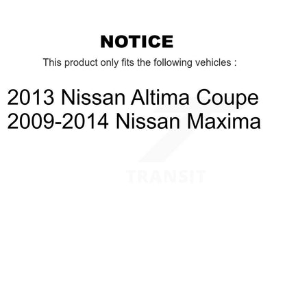 Kit de liaison de suspension avant et arrière pour Nissan Altima Maxima K72-100847