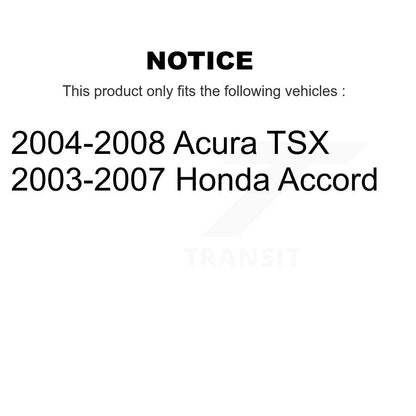 Kit de rotule de Suspension avant et d'extrémité de biellette de direction, pour Honda Accord Acura TSX