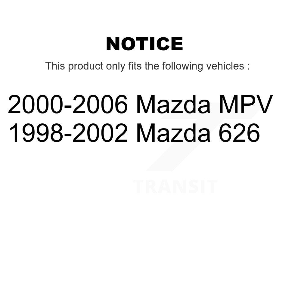Kit de rotule de Suspension avant et d'extrémité de biellette de direction, pour Mazda MPV 626 K72-100929