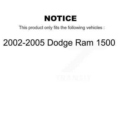 Kit de rotule de Suspension avant et d'extrémité de biellette de direction pour Dodge Ram 1500 2002 – 2005