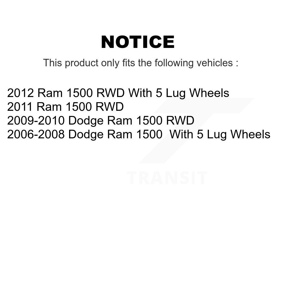 Kit de rotule de Suspension avant et d'extrémité de biellette de direction pour Dodge Ram 1500 K72-100957