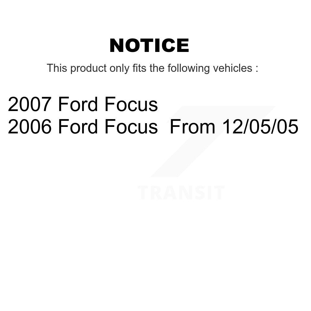 Kit de rotule de Suspension avant et d'extrémité de biellette de direction pour Ford Focus K72-100970