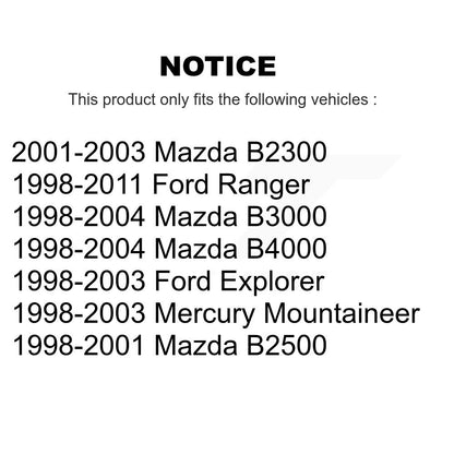 Kit de rotule avant et d'extrémité de biellette de direction, pour Ford Ranger Explorer Mazda B4000 B3000