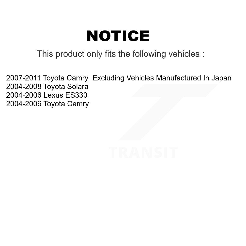 Kit d'extrémité de biellette de direction de bras de commande de Suspension avant, pour Toyota Camry Solara Lexus ES33