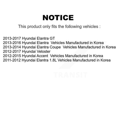 Paire de rotules de Suspension inférieure avant, pour Hyundai Elantra Accent GT K72-10107