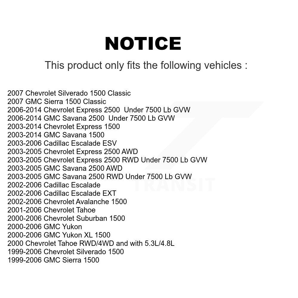 Kit de liaison de rotule de bras de commande avant, pour Chevrolet GMC Silverado 1500 Sierra X