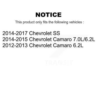 Paire de maillons de suspension arrière pour Chevrolet Camaro SS K72-101142