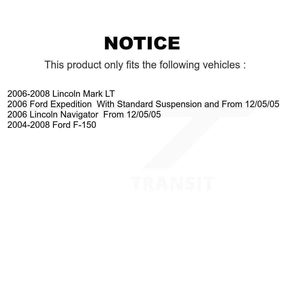 Kit de rotule inférieure de bras de commande avant, pour Ford F-150 Lincoln Mark LT Expeditio