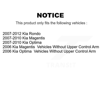 Kit d'extrémité de biellette de direction extérieure avant, pour Kia Rondo Optima Magentis K72-101240