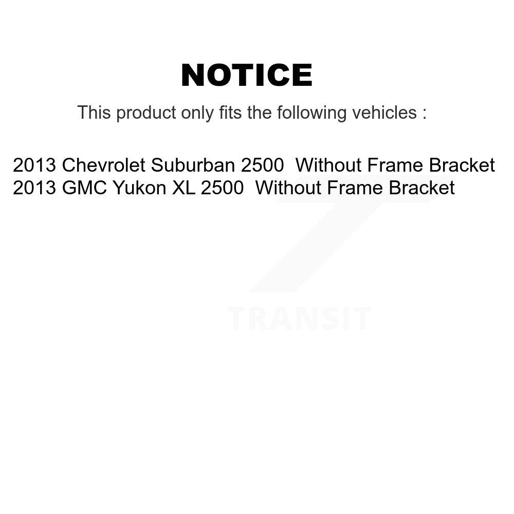 Kit Pitman de bras de renvoi d'extrémité de biellette de direction avant, pour Chevrolet Suburban 2500 GMC