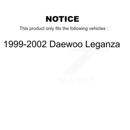 Paire de maillons de suspension arrière pour Daewoo Leganza 1999-2002 K72-101327