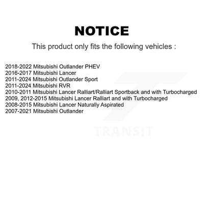 Paire d'extrémités de biellette de direction extérieure avant, pour Mitsubishi RVR Outlander Lancer PHEV Sport
