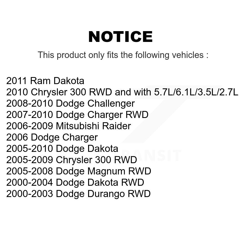 Paire d'extrémités de biellette de direction extérieure avant, pour Dodge Dakota Chrysler 300 Charger Challenger