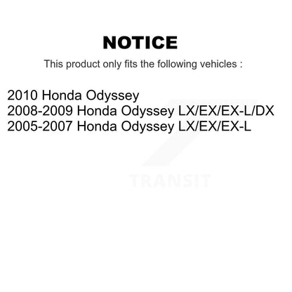 Paire d'extrémités de biellette de direction extérieure avant pour Honda Odyssey K72-101376