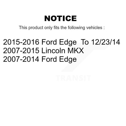 Paire d'extrémités de biellette de direction intérieure avant, pour Ford Edge Lincoln MKX K72-101382