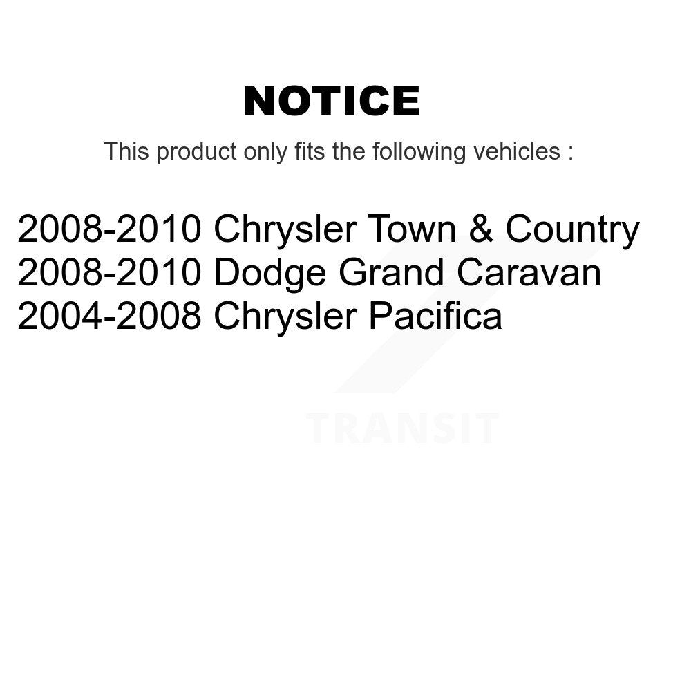 Paire d'extrémités de biellette de direction intérieure avant, pour Dodge Grand Caravan Chrysler Town & Country