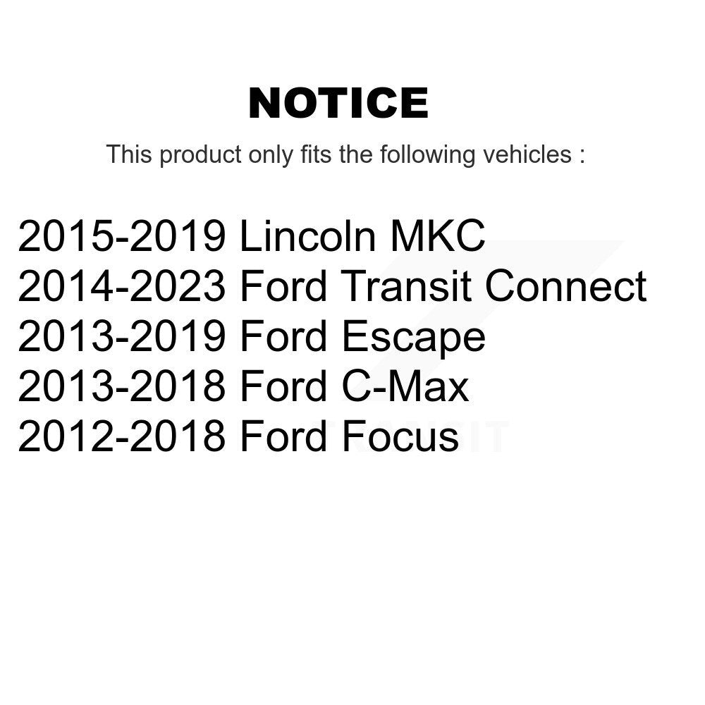 Paire d'extrémités de biellette de direction intérieure avant, pour Ford Escape Focus Transit Connect Lincoln MKC