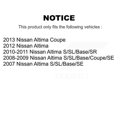 Paire d'extrémités de biellette de direction intérieure avant, pour Nissan Altima K72-101402