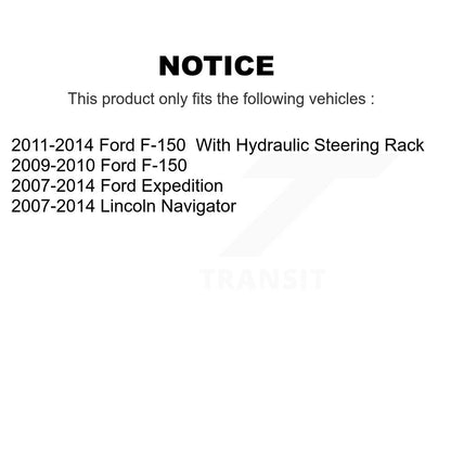 Paire d'extrémités de biellette de direction intérieure avant, pour Ford F-150 Expedition Lincoln Navigator