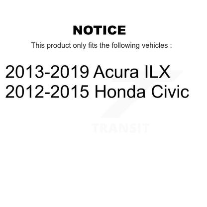 Kit d'extrémité de biellette de direction avant, extérieur et intérieur, pour Honda Civic Acura ILX