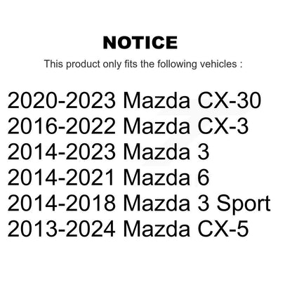 Paire de rotules de Suspension inférieure avant, pour Mazda CX-5 3 CX-3 CX-30 6 K72-10145
