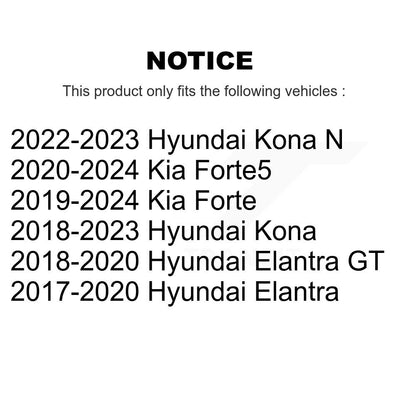 Kit de paires de rotules de Suspension inférieure avant, pour Hyundai Elantra Kona Kia GT