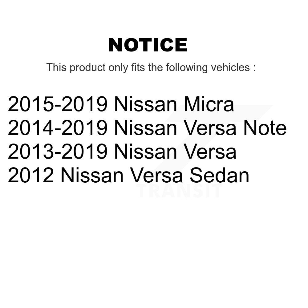 Kit de bras de commande de Suspension avant et d'extrémité de biellette de direction, pour Nissan Micra Versa Note