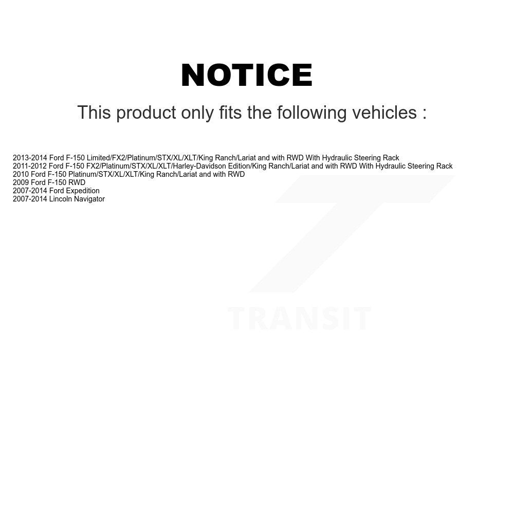 Kit de bras de commande de Suspension avant et de rotule, 8 pièces, pour Ford