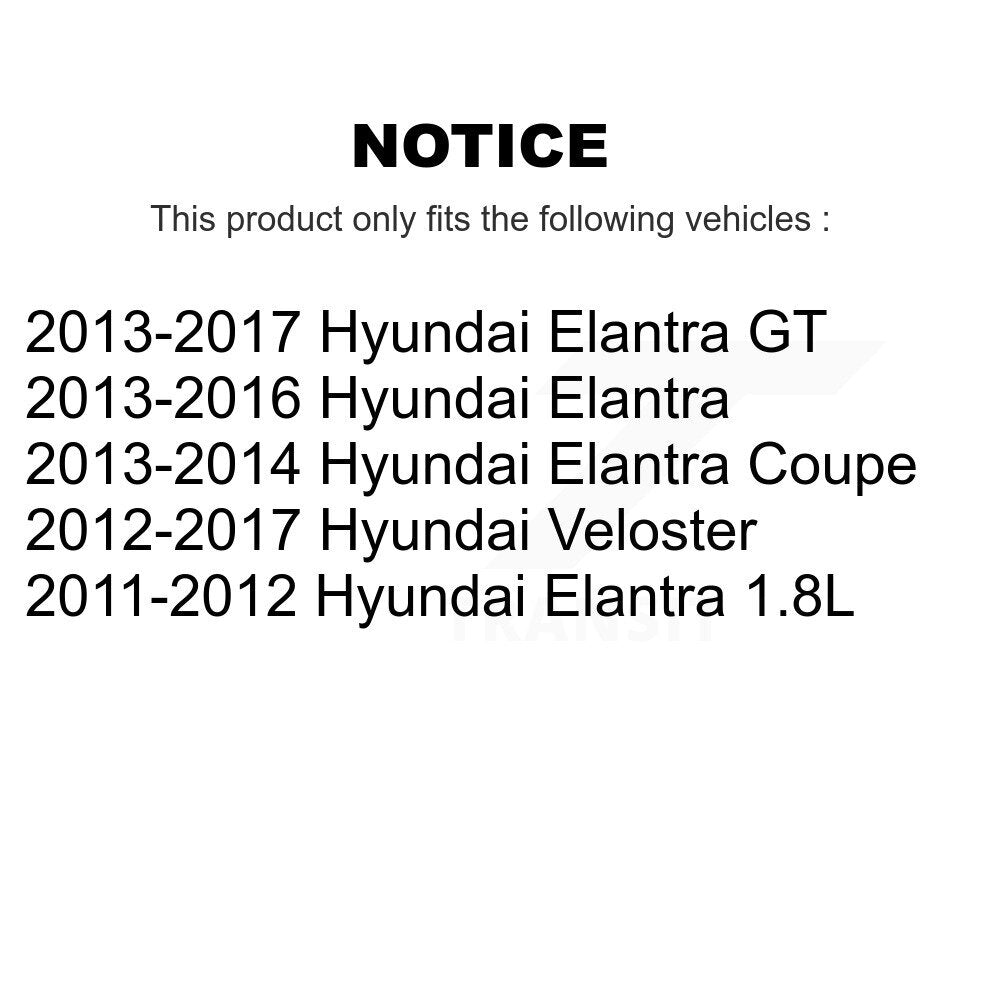 Paire d'extrémités de biellette de direction intérieure avant, pour Hyundai Elantra GT Veloster Coupé