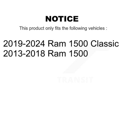Paire d'embouts de biellette de direction intérieure avant pour Ram 1500 Classic K72-101547