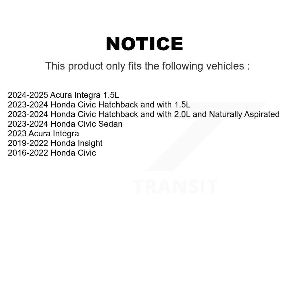 Paire de maillons de suspension arrière pour Honda Civic Acura Integra Insight K72-101603