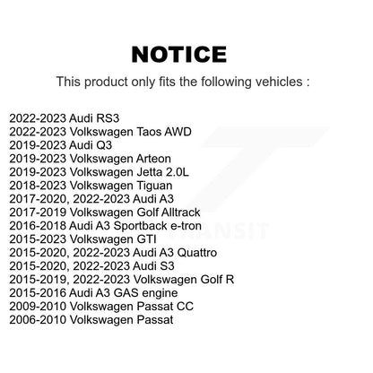 Kit d'extrémité de biellette de direction extérieure avant, pour Volkswagen Tiguan Jetta Audi Q3 Taos GTI A3 Gol