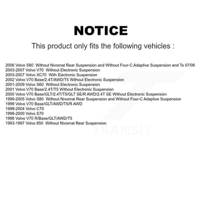 Paire de montage de choc de jambe de force de Suspension avant, pour Volvo S60 XC70 V70 S70 850 S80
