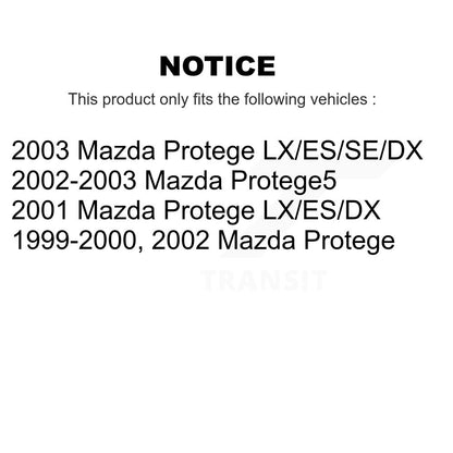 Paire de montage de choc de jambe de force de Suspension avant, pour Mazda Protege Protege5 K73-10012
