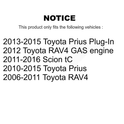 Paire de montage de choc de jambe de force de Suspension avant, pour Toyota RAV4 Prius Scion tC