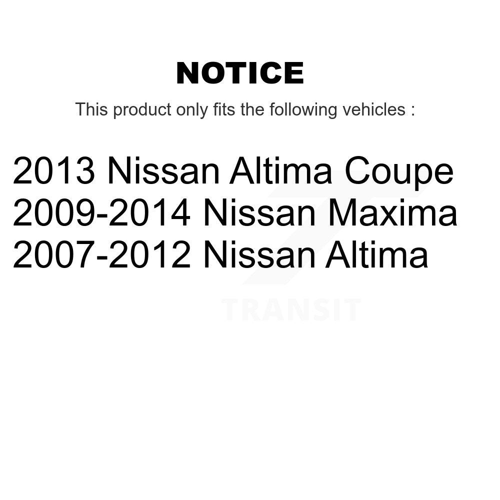 Paire de montage d'amortisseur de jambe de force de Suspension avant pour Nissan Altima Maxima K73-100162