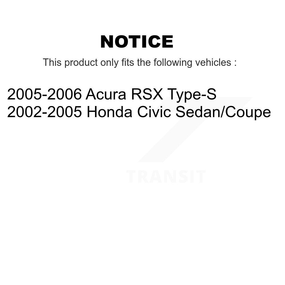 Kit de montage de choc de jambe de force de Suspension avant, pour Honda Civic Acura RSX K73-100177