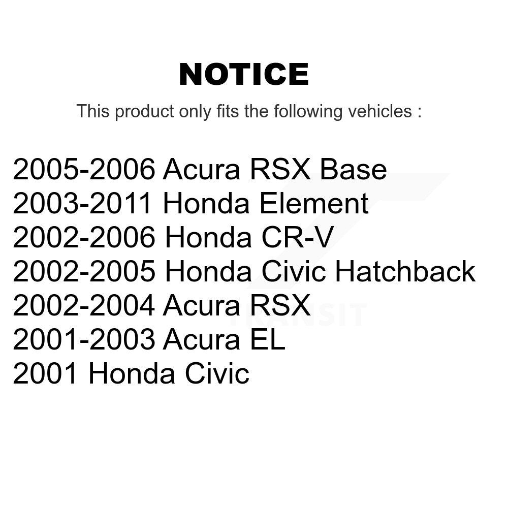 Kit de montage de choc de jambe de force de Suspension avant, pour Honda Civic CR-V Acura Element RS