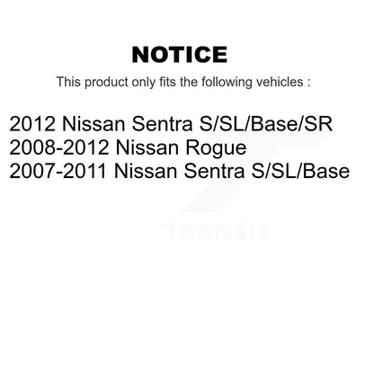Kit de montage de choc de jambe de force de Suspension avant pour Nissan Rogue Sentra K73-100183