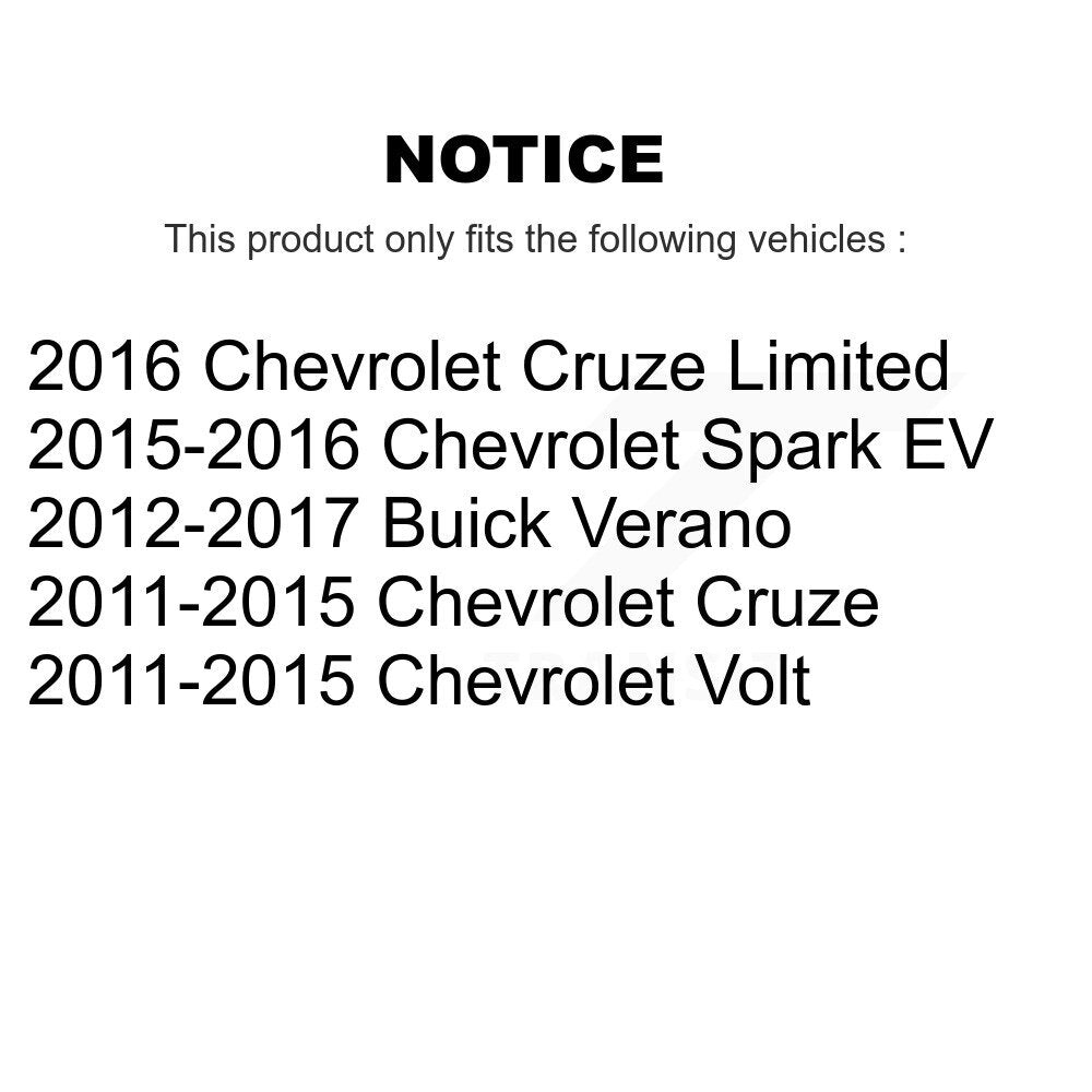 Paire de montage de choc de jambe de force de Suspension arrière pour Chevrolet Cruze Buick Verano Volt