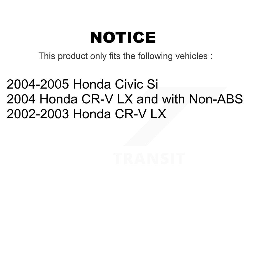 Kit de roulement de roue avant et d'extrémité de biellette de direction pour Honda Civic CR-V K77-100010