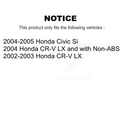 Kit de roulement de roue avant et d'extrémité de biellette de direction pour Honda Civic CR-V K77-100010