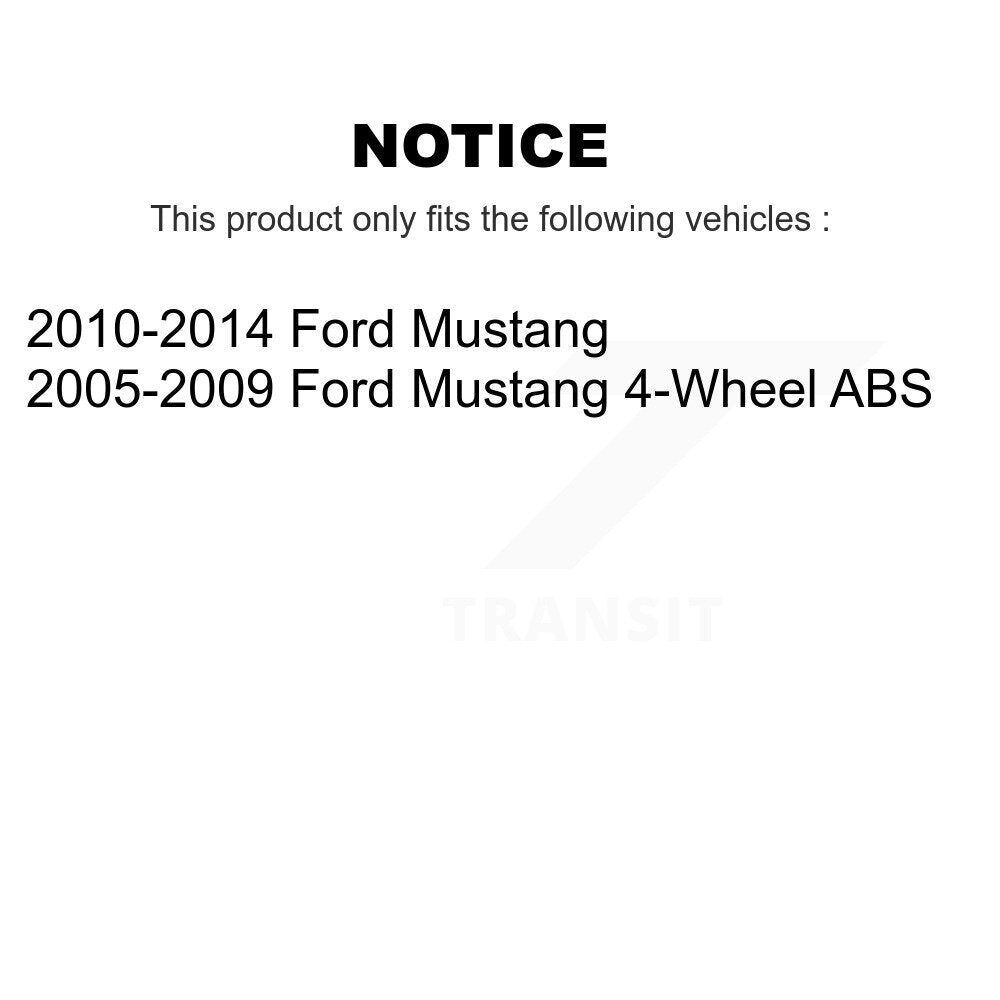 Kit de roulement de roue avant et d'extrémité de biellette de direction pour Ford Mustang K77-100115