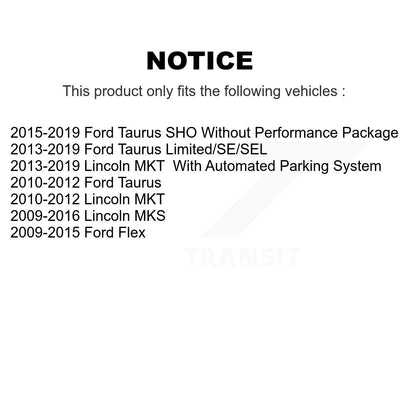 Kit de roulement de roue avant et d'extrémité de biellette de direction, pour Ford Taurus Flex Lincoln MKS MKT