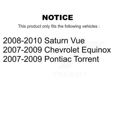 Kit d'extrémité de biellette de roulement de roue avant, pour Chevrolet Equinox Pontiac Torrent Satur