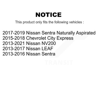 Kit d'extrémité de biellette de roulement de roue avant, pour Nissan Sentra NV200 LEAF Chevrolet City