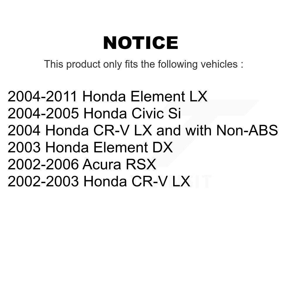 Kit de roulement et de liaison de roue avant, pour Honda Civic CR-V Element Acura RSX