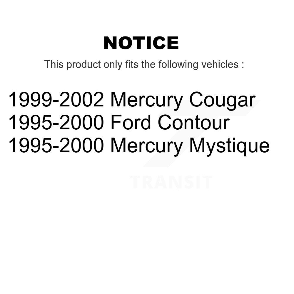 Kit de roulement et de liaison de roue avant pour Mercury Ford Contour Cougar Mystique
